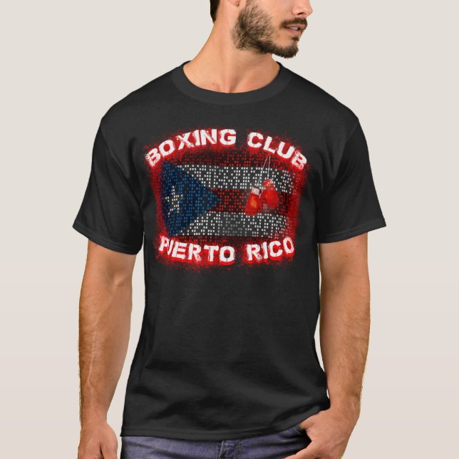 Porto Rico enfermant dans une boîte le T-shirt de (Devant)