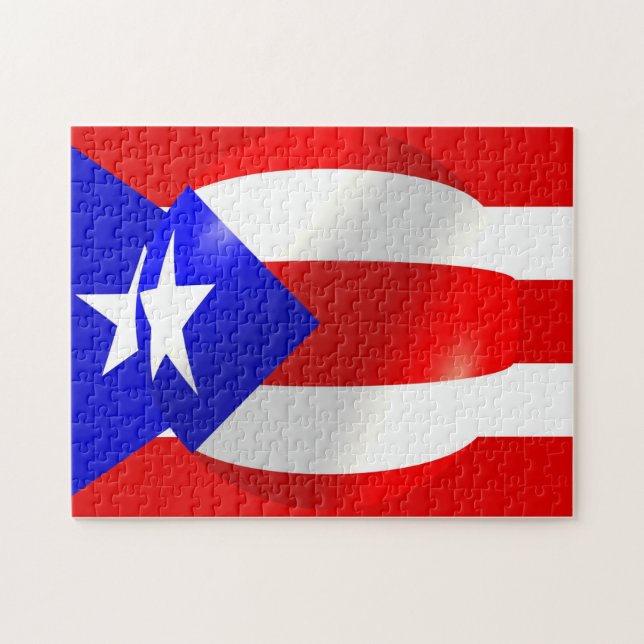 Porto Rico Flag Puzzle (Horizontal)