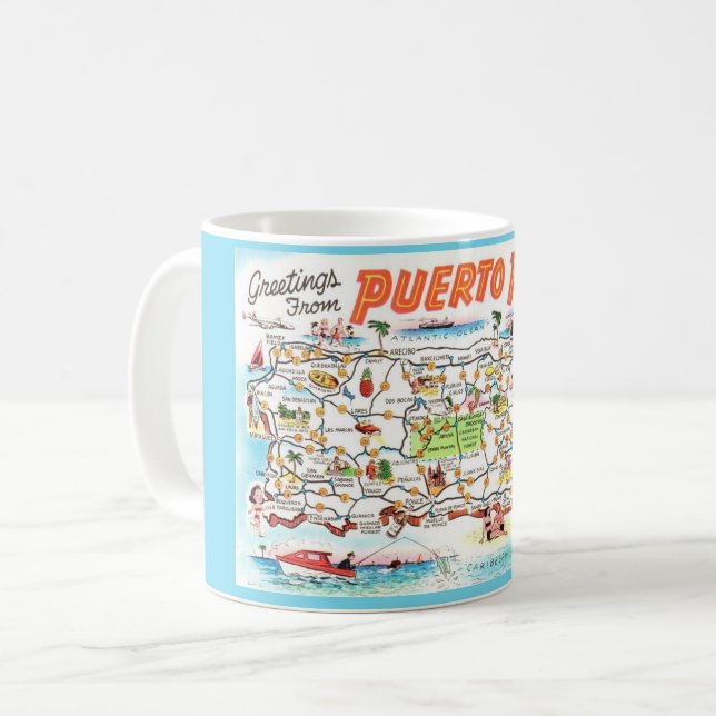 Porto Rico Postcard Mug (Devant gauche)