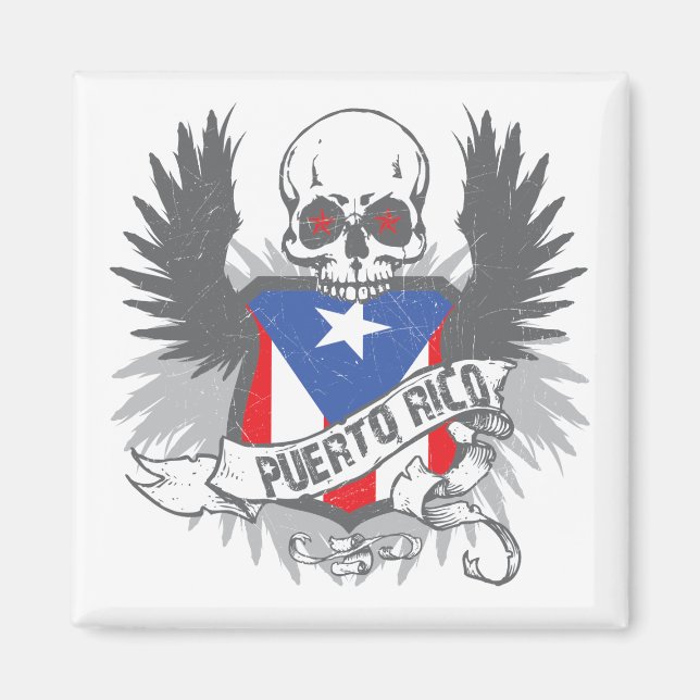Porto Rico Star Magnet (Devant)