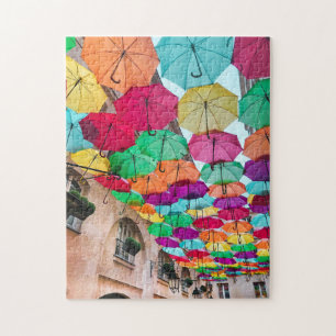 Porto Rico Umbrellas Motif Jigsaw Puzzle Complexe