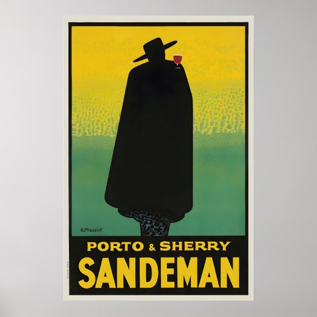Porto Sherry Food and Drink Vintage Poster (Devant)