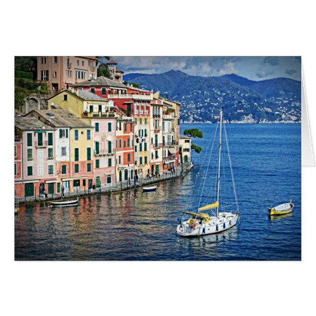 Portofino et carte Riviera italienne (Devant horizontal)