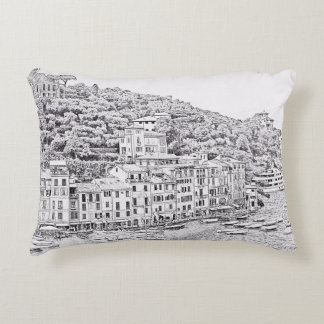 Portofino romantique rêveur, coussin de l'Italie