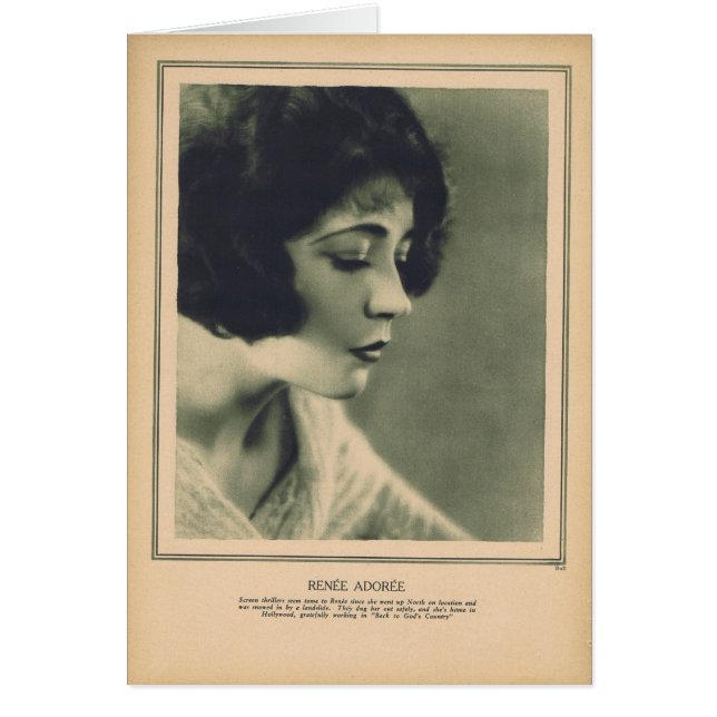 Portrait 1927 de cru de Renee Adoree (Devant)