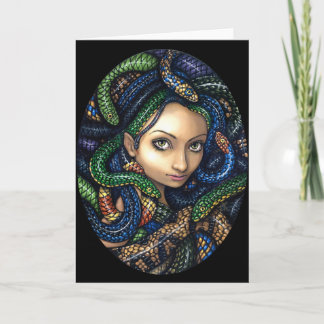 "Portrait carte de voeux de méduse"