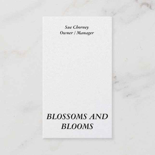 PORTRAIT CARTES DE VISITE PERSONNALISABLES (Devant)