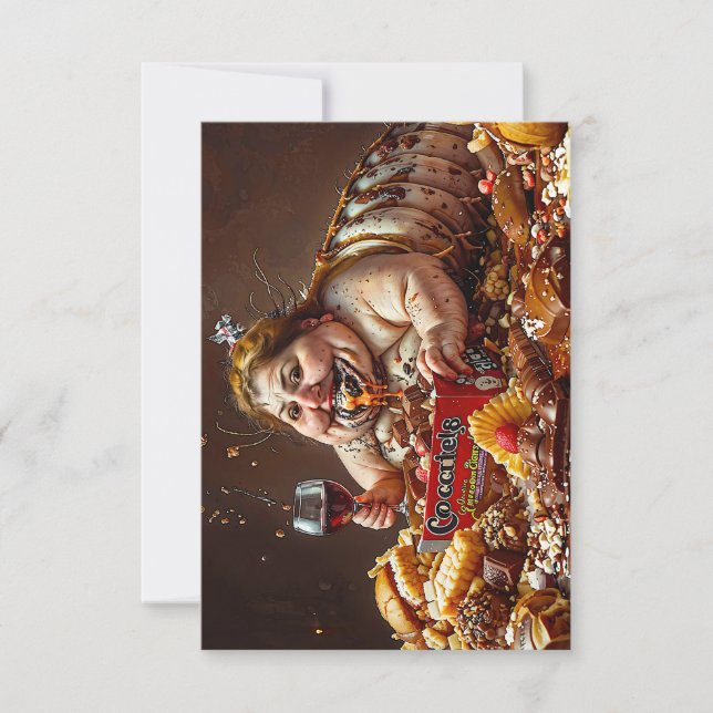 Portrait coloré "Queen of Gluttonous Decay" (Devant)