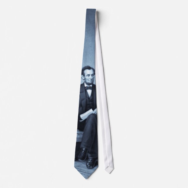 "Portrait d'Abraham Lincoln" cravate de teinture a (Devant)