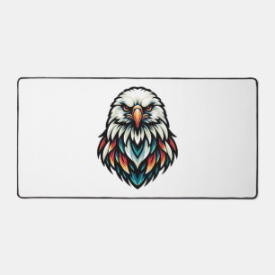 Portrait d'aigle Abstrait en teintes vives
