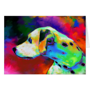 Portrait dalmatien contemporain de chien