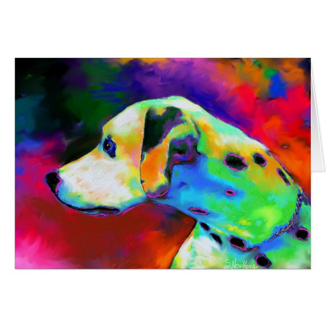 Portrait dalmatien contemporain de chien (Devant horizontal)
