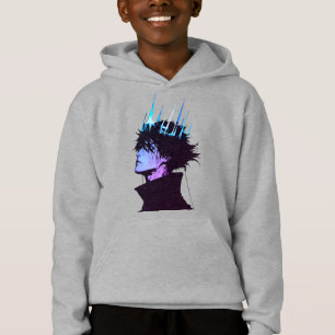 Portrait d'anime roi gothique masculin avec couron