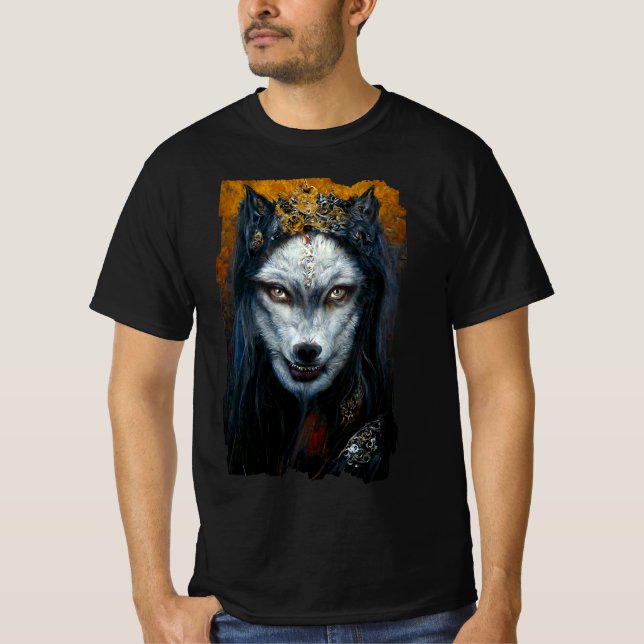 Portrait d'Art numérique d'un T-shirt Werewolf (Devant)