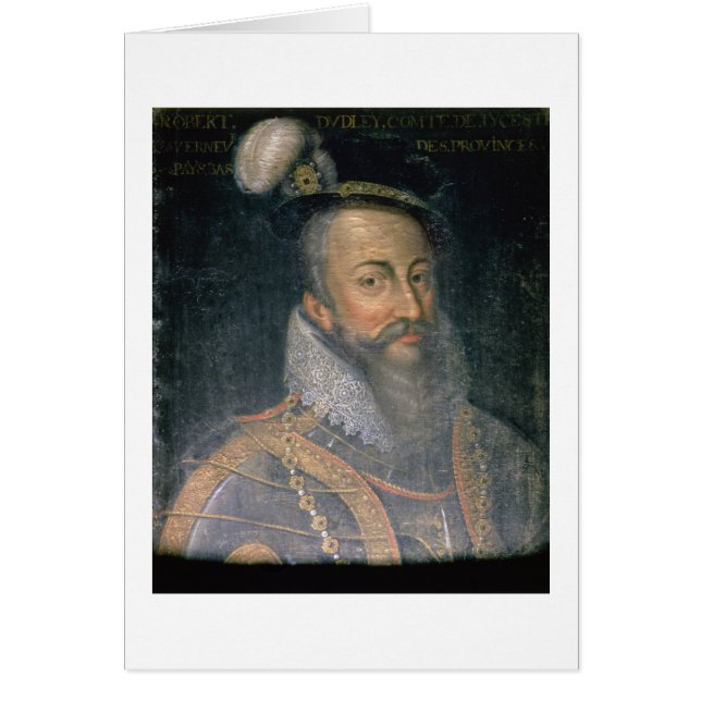 Portrait de 1532-88) comtes de Robert Dudley (de (Devant)