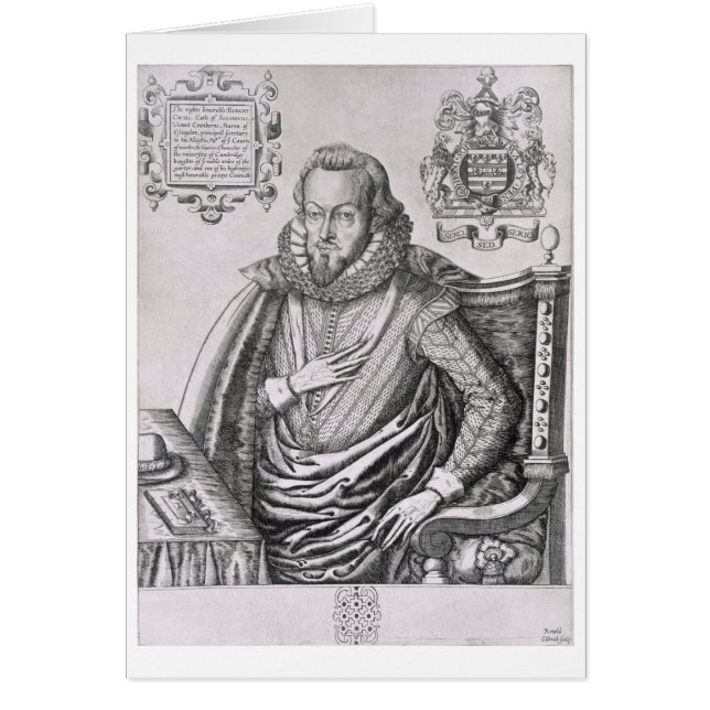 Portrait de 1563-1612) ęrs comtes de Robert Cecil (Devant)