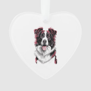 Portrait de Border Collie dans des détails éclatan