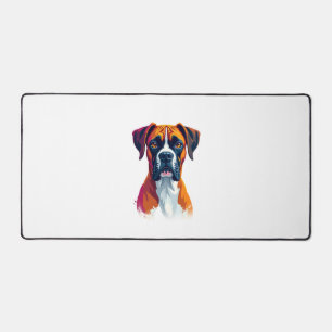 Portrait de Boxer Vintage Éclaboussure de Couleur