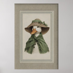 Portrait de canard de Pâques, impression d'art, ve