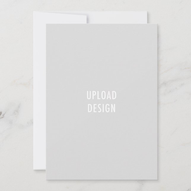 Portrait de carte plat 5x7 Téléchargez votre conce (Devant)
