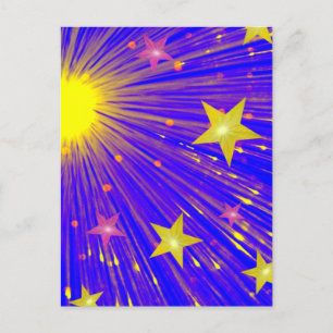 Portrait de carte postale Firework