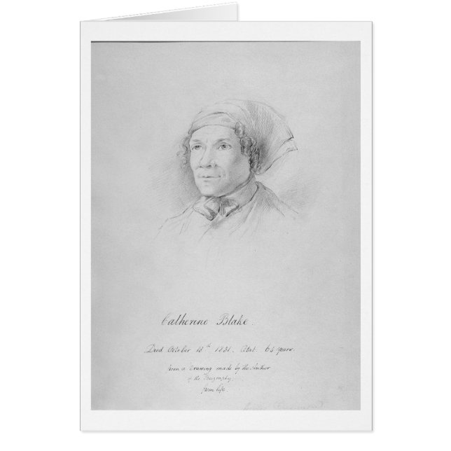 Portrait de Catherine Blake (1762-1831) après un d (Devant)