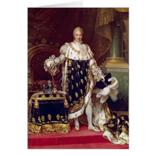 Portrait de Charles X dans des robes longues de