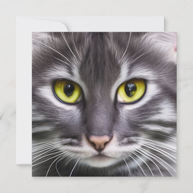 Portrait de chat merveilleux     (Devant)