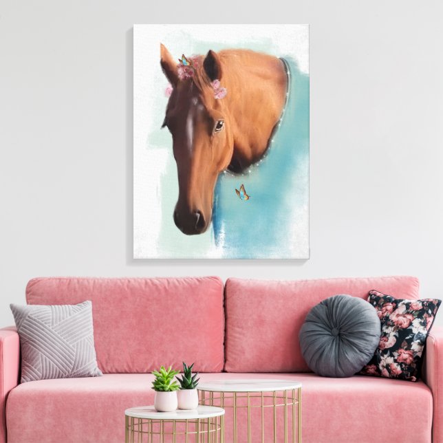 Portrait de cheval - Toile enveloppée (Insitu(Salon))