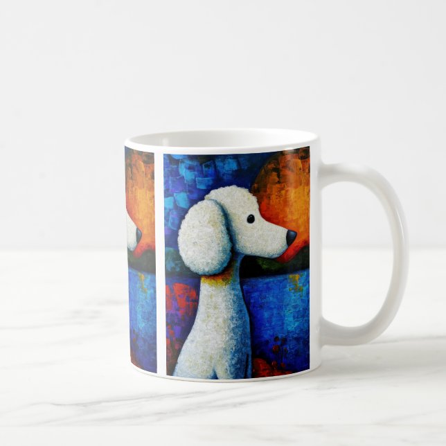Portrait de chien Art Café Mug (Droite)