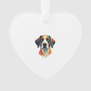 Portrait de chien coloré vintage style Pop Art Il