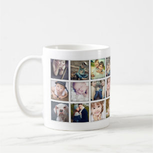 Portrait de famille Photo Collage Mug pour grands-