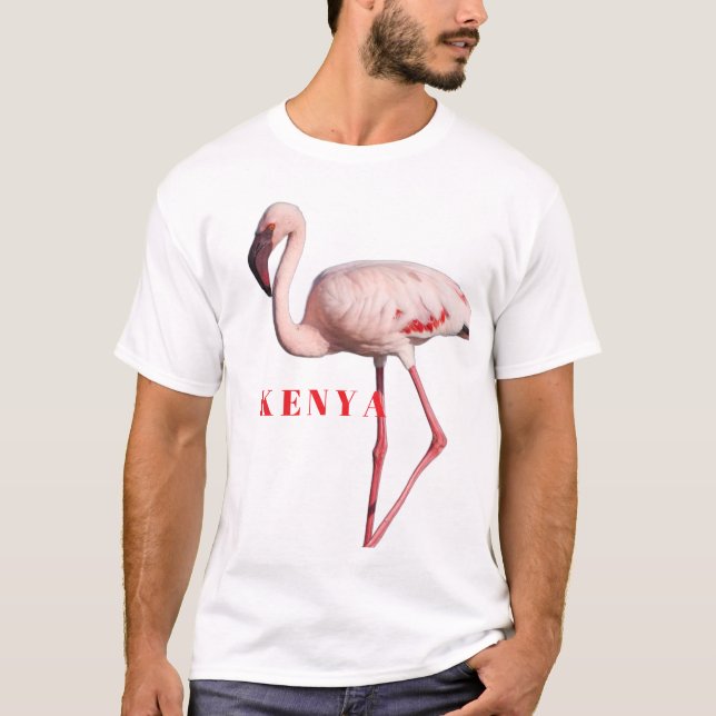 Portrait de faune flamant – T-Shirt basique unisex (Devant)