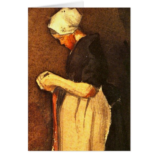 Portrait de femme de Scheveningen par Vincent van  (Devant)