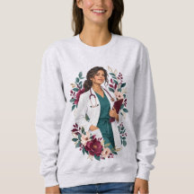 Portrait de femme médecin Sweatshirt d'hiver
