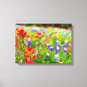 Portrait de fleur sauvage sur la toile