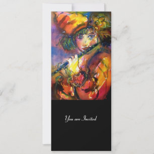 Portrait de flûtiste Programme de soirée masquée