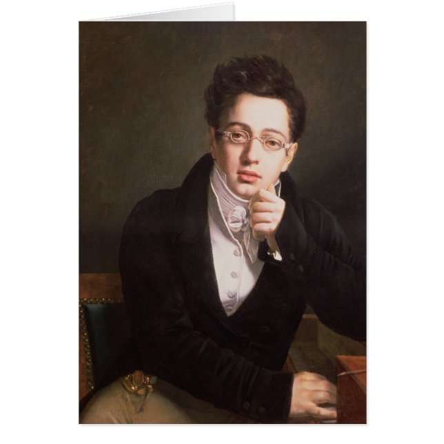 Portrait de Franz Schubert, compositeur autrichien (Devant)
