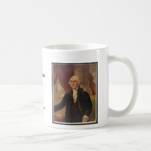 Portrait de George Washington et tasse de citation