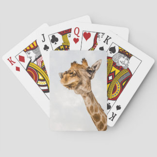 Portrait de Giraffe Cartes de Jeu
