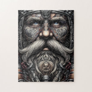 Portrait de guerrier Viking Puzzle de 252 pièces