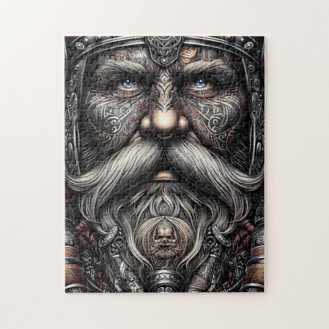 Portrait de guerrier Viking Puzzle de 252 pièces (Vertical)