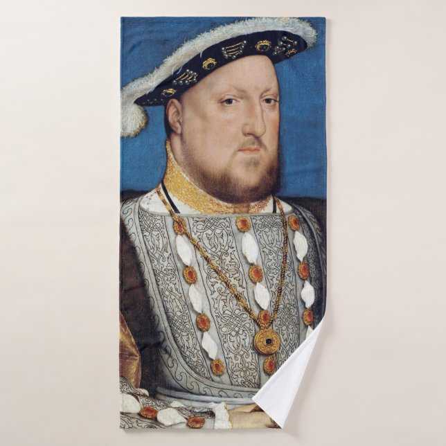 Portrait de Henri VIII d'Angleterre, Holbein (Serviette de bain)