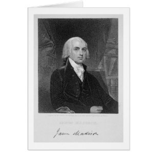 Portrait de James Madison, gravé par William A.