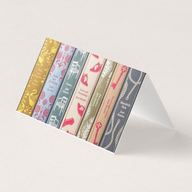 Portrait de Jane Austen avec citation (carte pliée (Back)