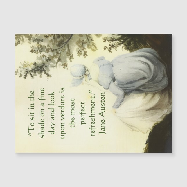 Portrait de Jane Austen + citation (Devant)