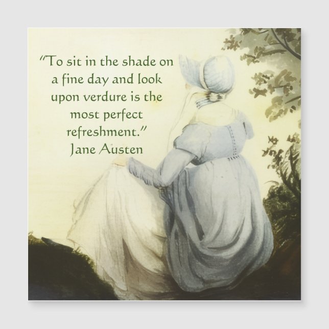 Portrait de Jane Austen + citation (Devant)