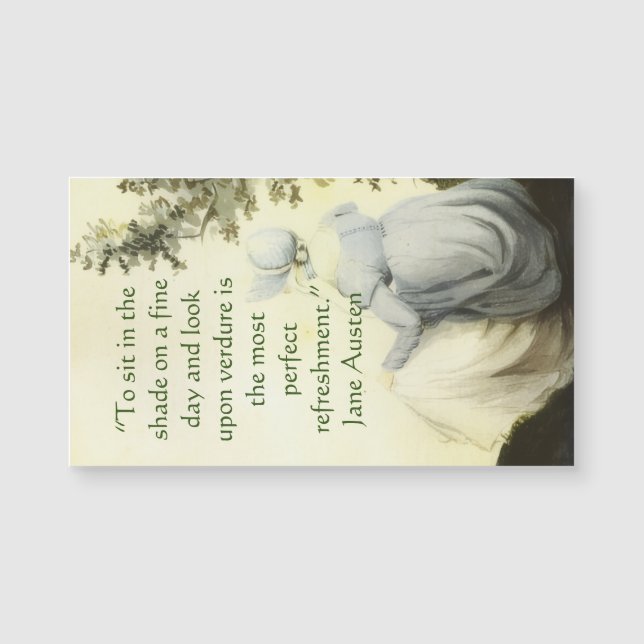 Portrait de Jane Austen + citation (Devant)