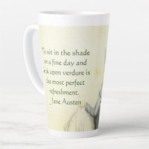 Portrait de Jane Austen +citation Mug de café magn