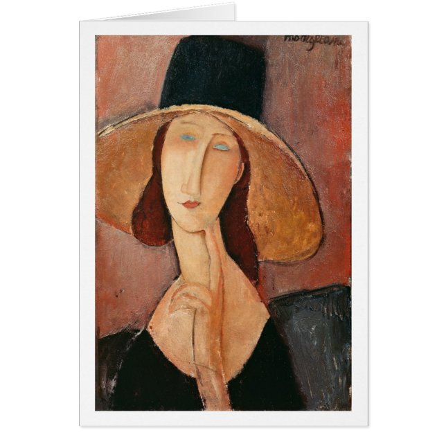Portrait de Jeanne Hebuterne dans un grand (Devant)